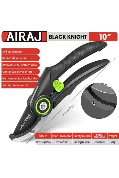 Choice 1038 Airaj Pruning Shear Garden Tools Labor Saving Scissors Gardening Plant Sharp Branch Pruners Pro