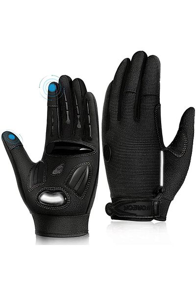 Choice M black Racing Gloves Motocross Sports Gloves Breathable Non-slip MTB Road Bike Cycling Gloves Touch