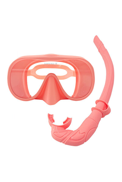 Choice مرآة الوجه الوردية للغوص، مرآة الوجه المضادة للضباب 180 درجة للغوص، قن...