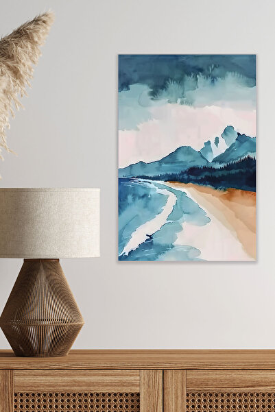 qoeuyl boutique Ελαιοχρωματισμός με ρετρό θέμα τοπίου Νο: 10 18x27 MDF Ξύλινη...