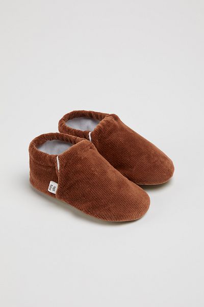 BabyZilla Non-Slip Sole Corduroy Baby Booties Organic Cotton Lining Home Boots Slippers Nursery Shoes