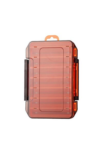 TAIYU صندوق أدوات صيد السمك من TAIYU باللون البرتقالي، مكون من 14 حجرة لتخزين...