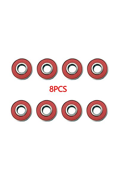 Choice red 8PCS ABEC-11 high-speed bearing 608RS is suitable for skateboard long board inline roller skates