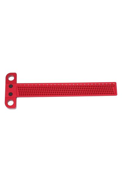 toohr 1PCs T260 Woodworking Scribe 60-400mm T-type Ruler Hole Scribing Ruler Aluminum Alloy Line Drawing M