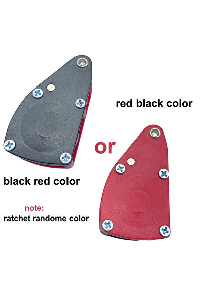 Choice قطعة واحدة من بكرة ربط سوداء وحمراء لربط حبل 6 مم ومشبك مظلة وحبل مقاو...