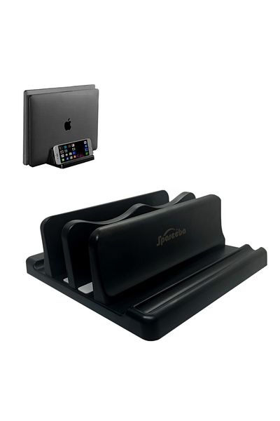 Choice Two slot Office Laptop Stand Vertical Save Desktop Space Easy To Place Computer Accessories Scalable