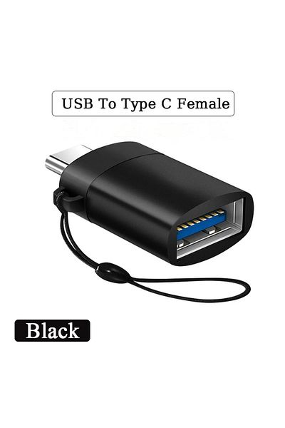 Choice أسود G 2 قطعة 2 قطعة موصل محول شاحن USB 3.0 إلى Type C OTG من النوع C إلى USB ذكر إلى Type-c محول