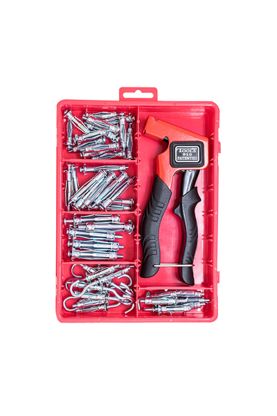 Choice B TOOL And 62 PCS Molly Bolts for Drywall Plaster Walls Hollow Wall An...