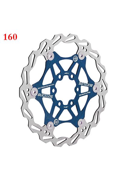 Choice 1PC 160mm Blue 2PC BUCKLOS Bicycle Disc Brake 160/180/203 Bike Floating Rotors Stainless Steel Mount