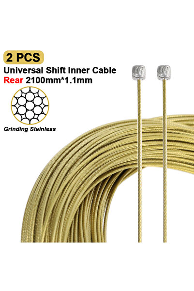 Choice كابلات فرامل مغير السرعة HEPPE للدراجة الجبلية مقاس 2100 مم، كابلات مغ...