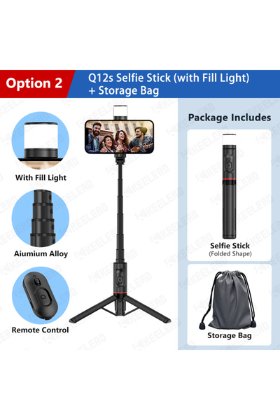 Choice الخيار 2 2024 جديد محمول لاسلكي بلوتوث عصا سيلفي تلسكوبية ثلاثية القوا...