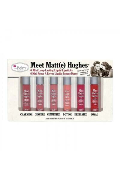 the balm The Balm Matte Hughes Liquid Rouge 6 Pack