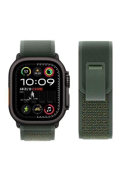 Choice 42 44 45 46mm 49mm NEW Green-Black Trail loop For Apple Watch Ultra 2 Band 49mm 45mm 44mm 42mm 46mm