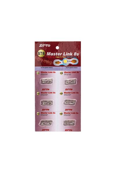 ZTTO 8s silver-6 pairs ZTTO 6 Pairs Bicycle Chain Master Link 6/7/8/9/10/11/12 Speed MTB Road Bike Chain