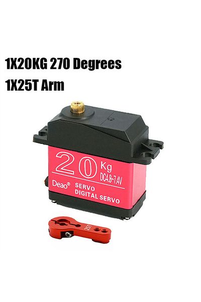Choice 30kg-270 High Torque Digital Servo Waterproof 20kg 25kg 30kg 35kg Servo 180 Degrees 270 Degrees Met