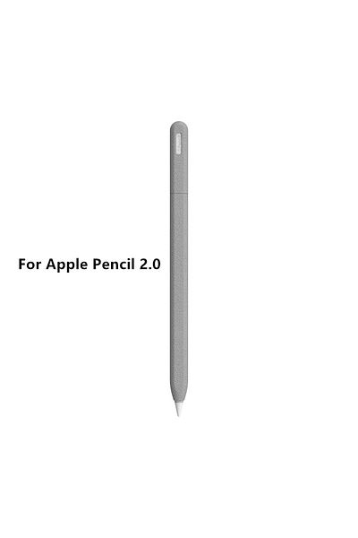 Choice Pencil 2 Grey Pencil Case Silicone Tablet Stylus Protection Case Solid Color Shockproof for Apple Pe