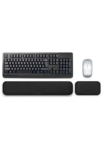 Choice STHei4415 Keyboard Pad Set Memory Foam for Office Computer Laptop Easy Typing Pain Relief Keyboard W