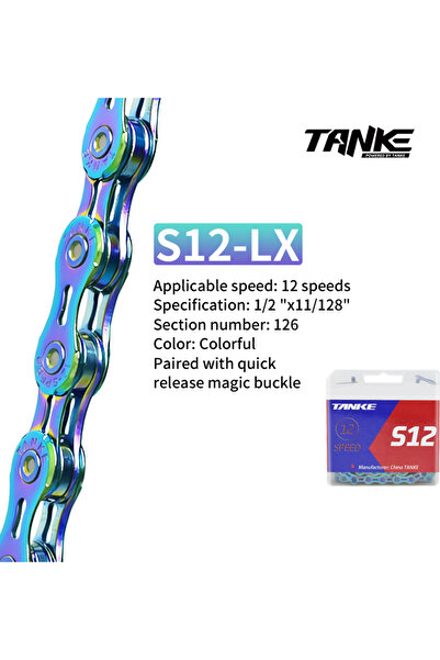 Choice سلسلة دراجة S12-Colorful-EL TANKE 11-12 سرعة 128 وصلة لدراجة الطرق الج...