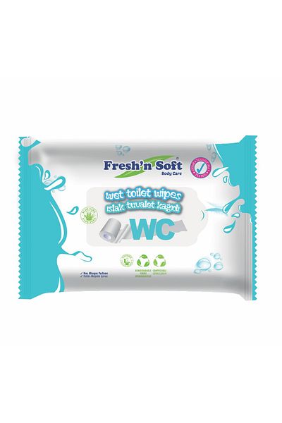 FRESHNSOFT Wc Wet Toilet Paper 60 pcs