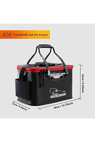 Choice 40 حقيبة صيد محمولة قابلة للطي دلو صيد صندوق سمك حي حاوية مياه للتخييم...