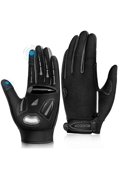 Choice L GRAY Racing Gloves Motocross Sports Gloves Breathable Non-slip MTB Road Bike Cycling Gloves Touch