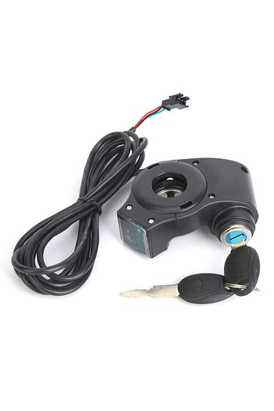 Choice Black E-bike Thumb Throttle Digital Battery Voltage Display Switch Power With Key Lock E-bike Voltag