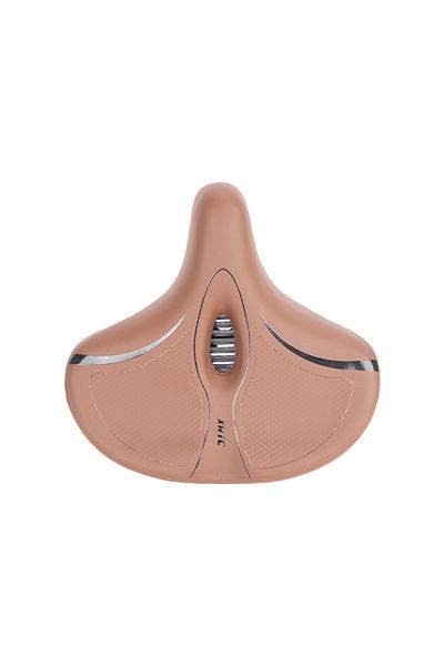 Choice Brown Oversized Bike Seat Comfortable Replacement Bike Saddle Extra-Large Soft Bike Saddle Waterproo