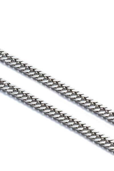 Chavin Men's Steel Chain - Gray, 60 Cm, 10 Mm, Gürmet Dm93