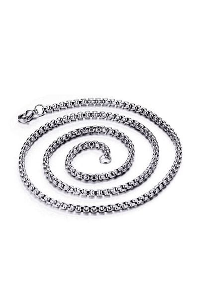 Chavin Men's Grey Steel Chain - 60 Cm, 2 Mm, Dt94