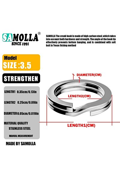 Choice حلقات صيد السمك الفضية مقاس 3.5 مم، 100 قطعة، 100 قطعة، حلقات صيد السم...