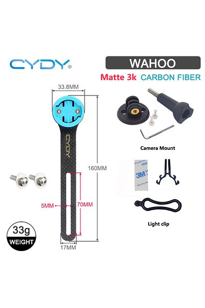 Choice 3K glossy Wahoo CYDY Carbon 3K Garmin Mount Edge 130 200 Road Bicycle Computer Holder Wahoo Bryton