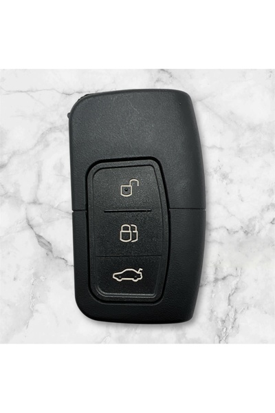 LUXE AKSESUAR Θήκη τηλεχειριστηρίου Ford Focus Kuga Smart με 3 κουμπιά