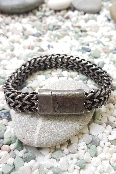 Chavin 12 mm.Retro 316 L Men's Bracelet - Antique Ep02