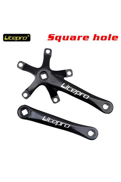 GOLDIX 170 crank Litrpro Mountain Road Folding Bicycle Crank 170mm Square Hole BCD 130MM Bicycle Accessorie