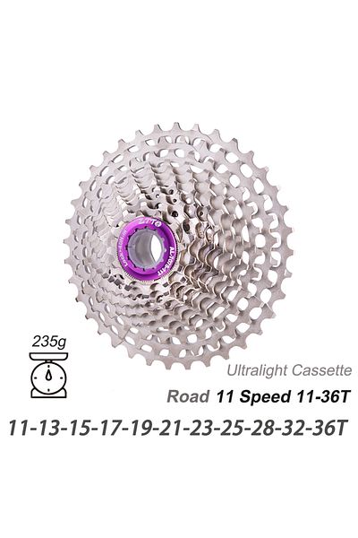 ZTTO 11S 36T SLRY ZTTO Ultralight Road Bike Cassette 11 Speed SLR2 Cassette 11S 11-28T 11-36T Freewheel 1