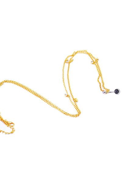 Chavin Chained Waist Tied Jewelled Steel Belly Piercing En43sr