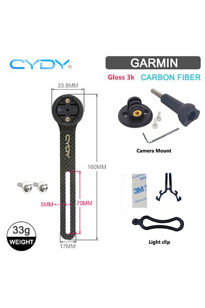 Choice 3K glossy Garmin CYDY Carbon 3K Garmin Mount Edge 130 200 Road Bicycle Computer Holder Wahoo Bryton