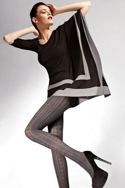 Gatta Liviana 02 - Women's Gray Pantyhose 50 Den