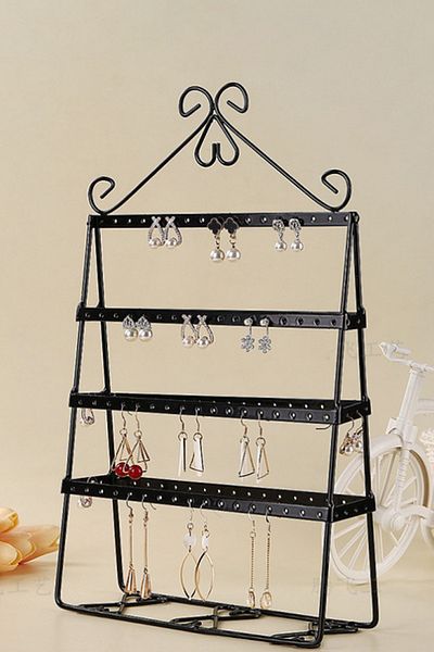 Chavin St1-48Sy Model Black Metal Earring Stand Decor