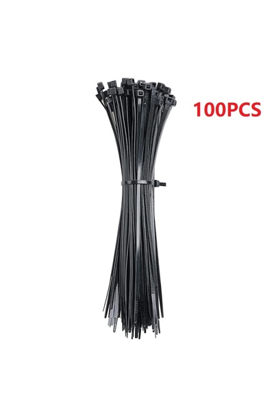 Choice ربطات كابلات سوداء 100 قطعة 50/100/150 قطعة من ربطات الكابلات ذاتية ال...