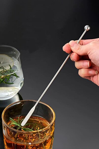 Chavin ملعقة خلط كوكتيل من الفولاذ مقاس 19 سم 304 - براون لاتيه نادل Cin762by