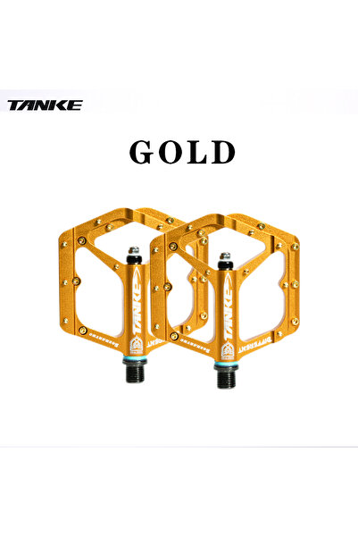 Choice دواسات Gold TANKE TP-50 من سيبيدا مصنوعة من سبائك الألومنيوم لدراجات ا...