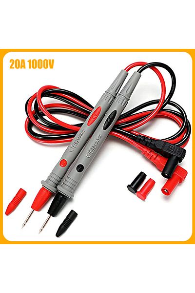 Choice 20a-1000v New Multimeter Test Leads Universal Cable 10a/20a Soft-silicone-wire Needle-tip Tester Pro