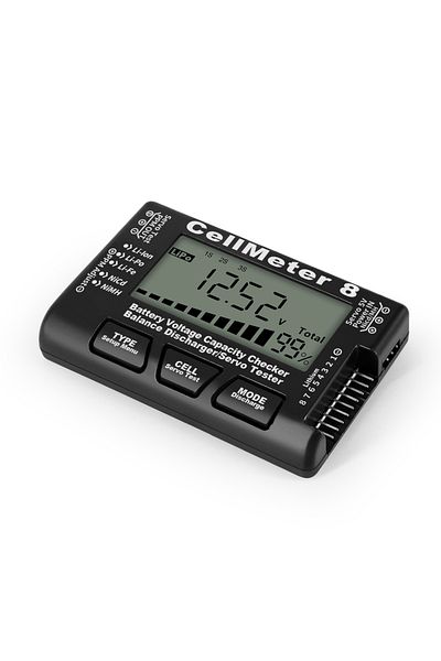 Choice Black RC CellMeter 8 2-8S 4-8S LiPo Li-lon Battery Tester Battery Capacity Voltage Meter NiMH Meter