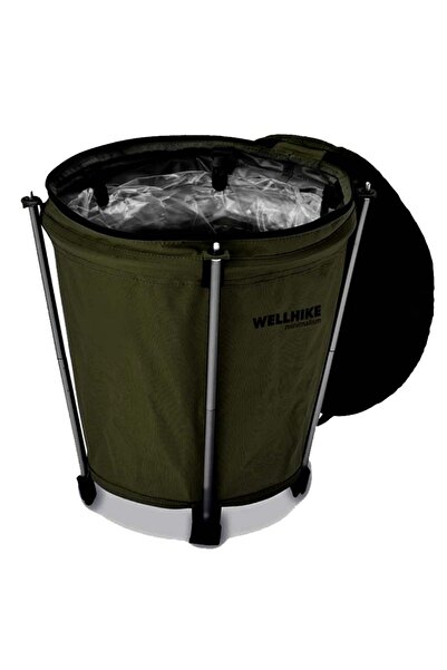 Choice سلة المهملات الخارجية القابلة للطي والخفيفة الوزن المصنوعة من قماش أكس...