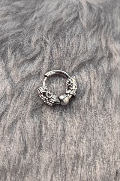 Chavin Men's Gothic Steel Design Single Earrings - Et04