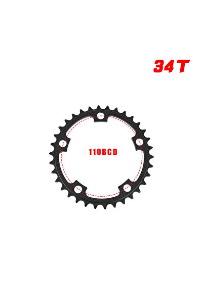 Choice 110BCD 34T GOLDIX 110BCD Bicycle Chainring Double Disc 50-34T for Road...