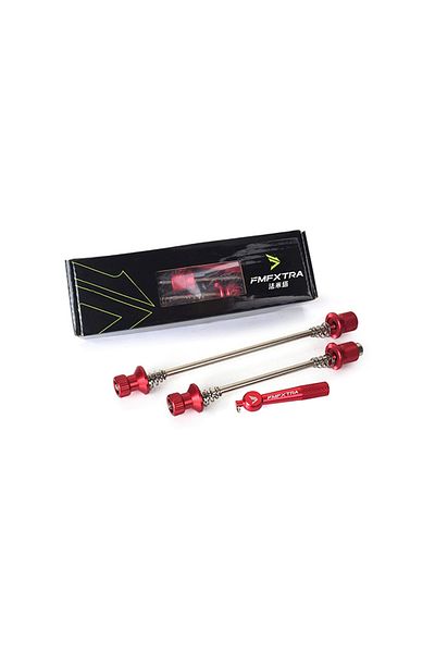 Choice red New Bicycle Skewer Lever Quick Release Bike QR Wheel Locking Security Anti Theft Skewers For MTB