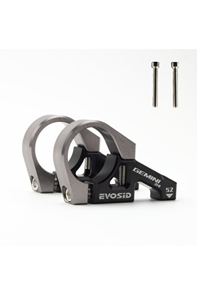 Choice جذع دراجة جبلية من التيتانيوم الأسود مقاس 31.8 EVOSID 31.8 للتركيب الم...