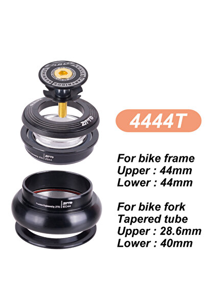 ZTTO سماعة رأس دراجة جبلية 4444T CNC 1 1/8"-1 1/2" 1.5 مخروطي 28.6 أنبوب مستق...
